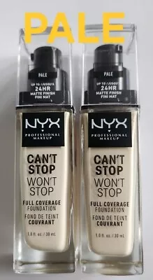 NYX Can't Stop Won't Stop Full Coverage Foundation 30ml - Pale • £12.99