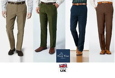 Mens Heavyweight 100% Cotton Moleskin Trousers Casual Country Clothing 30-50 • £37.99