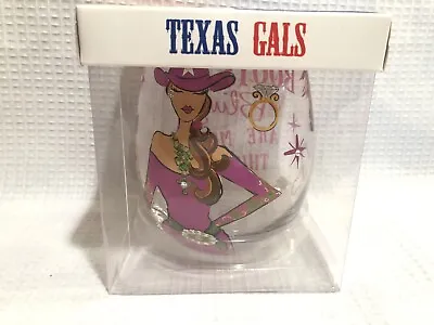 £13.85 • Buy American Atelier? Texas Gals “Boots & Bling Are My Thing!”-Wine/Water Glass-NIP