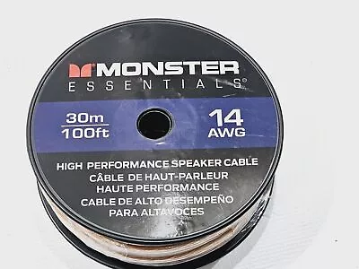 Monster XP Copper Clad Aluminum (CCA) Speaker Wire Cable Spool 14 AWG 30M/100FT • $37.95