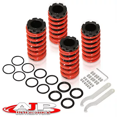 Red Lower Adjustable Coilover Springs Sleeve For 1988-2000 Honda Civic EF EG EK • $37.99