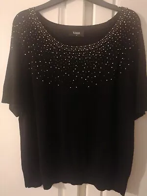 £5.99 • Buy Klass Size XL Ladies Black Sparkle Top