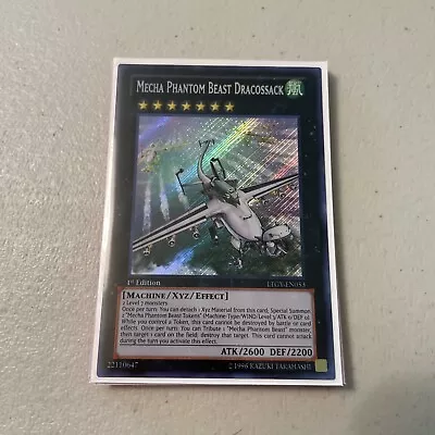 YGO! Mecha Phantom Beast Dracossack Secret Rare 1st Edition NM LTGY-EN053 • $29.99