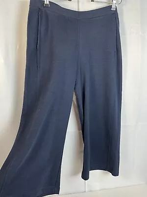 Pure Jill J Jill Womens Crop Wide Leg 100% Cotton Soft Pull On Pants Sz M New • $26.39