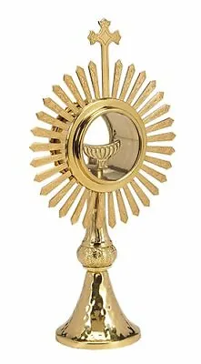 Budded Cross And Rays Monstrance With Luna • $189.95
