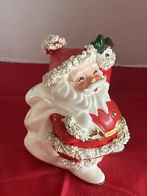 1959  Napco Spaghetti Trim Santa Claus Bank Ceramic Bank Japan #4173 • $19.95