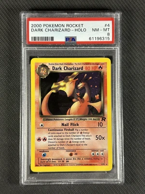 $123.50 • Buy Pokemon Card PSA 8 NM-MT Dark Charizard 2000 Team Rocket Ultra Rare Holo WotC #4