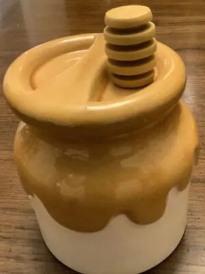 Vintage Teleflora Honey Pot. Japan. 1981. W/Lid & Dipper. Estate Sale. • $10.99