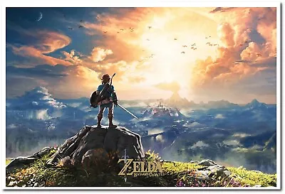 $10.95 • Buy The Legend Of Zelda: Breath Of The Wild Poster High Quality Prints 18x12-inch