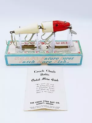 Vintage Creek Chub Jointed Snook Pikie Minnow 5502 With Stamped Box And Catalog • $29.99