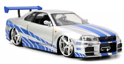 1:24 Fast & Furious - '02 Nissan Skyline GT-R [New Toy] Collectible • $24.92