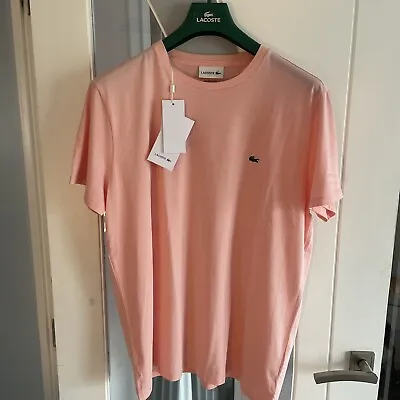 100% Genuine Lacoste T-shirt Rrp £55-£80pastel Pink   Size-x Large (6) • £29.99