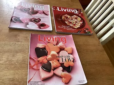 Vtg Martha Stewart Living Valentine/February Issues Lot Of 3 2205 2008 2013 • $15