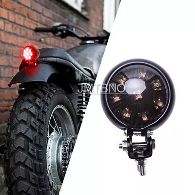 LED Tail Light Brake Rear Lamp For Motorcycle Harley Bobber Chopper Cafe Racer • $15.25