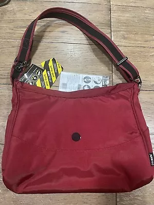 Pacsafe Citysafe CS100 Anti-Theft Travel Handbag Slashguard RFID Cranberry • $60