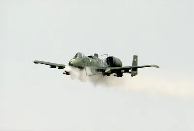 US Air Force USAF A-10 Thunderbolt II Aircraft Firing Its 30mm Gun 12X18 Photo • $17.95