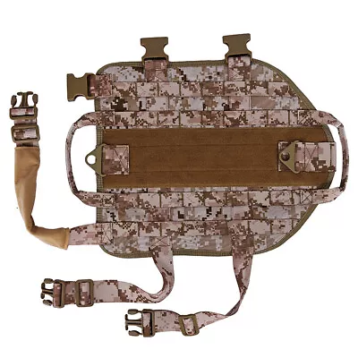 Tactical Scorpion Dog Vest Harness K9 Camo MOLLE Military Training D1 • $19.95