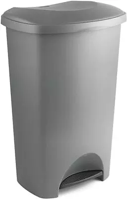 Addis Kitchen Rubbish Pedal Bin Metallic Grey - 50 Litre • £21.99