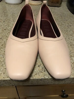 $59 • Buy STAUD Womens Maeve Ankley Flat Pink Ballet Flats Shoes 41 Large BHFO 8574