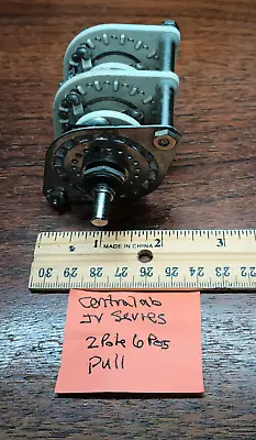 Centralab JV Series 2 Pole 6 Position Rotary Switch. Used Pull. • $44.95