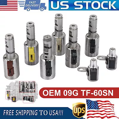 6-Speed Trans Solenoid Set 8X For VW Audi Mini 2003-On 09G TF-60SN/TF60SN • $133