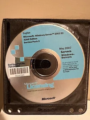 Microsoft Windows Server 2003 R2 32bit Edition No Product Key • $50