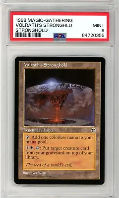 Volrath's Stronghold - 1998 Magic The Gathering MTG - Mint PSA 9 • $178.99