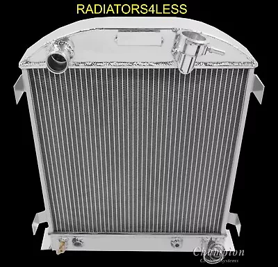 Champion 3 Row All Aluminum Radiator 1930 1931 Chopped Ford Model A Chevy V8 • $289