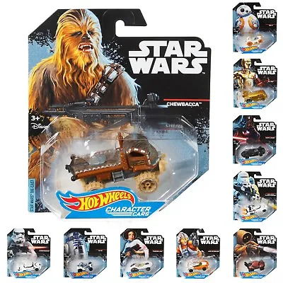 Hot Wheels Star Wars Character Cars 1:64 Scale Die-cast Vehicles (Pick A Style) • £9.99