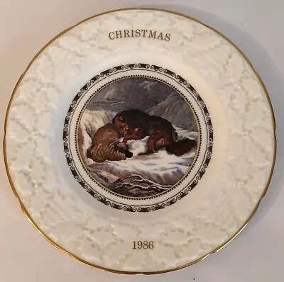 Coalport Bone China Christmas Plate 1986 -11th In Series - Snow Drift - Unboxed • £6.50