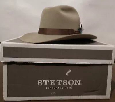 Vintage John B Stetson 10X Beaver Silverbelly Western/Cowboy Hat Size 7 1/4 • $299.99