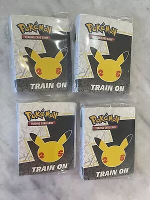 Lot Of 4 Celebrations Mini Binder Holds 60 Cards Pokemon TCG Pikachu New • $4.95