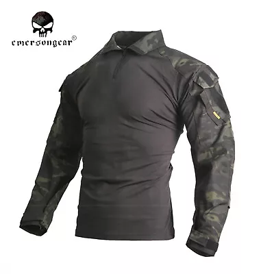 Emerson Gen3 Combat Shirt Airsoft Tactical Shirt With Elbow Pads Multicam Black • $68.95