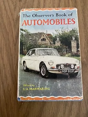 The Observers Book Automobiles 1968 Very Good Condition + Original Dust Jacket • £10