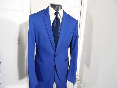 Zara Size 42r Blue 1 Button Suit   *excellent Condition* • $59.99