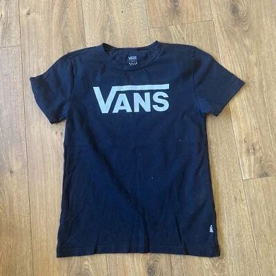 £7.50 • Buy VANS Ladies Black Fitted Tshirt XS Extra Small Black
