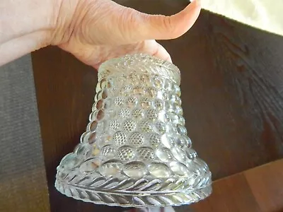 VINTAGE CLEAR BUBBLE GLASS Ceiling Light Globe Cover EXCELLENT COND No Hardware • $21.25