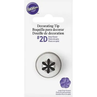£99 • Buy Wilton #2D Large Drop Flower Decorating Tip Nozzle GENUINE WILTON Not Decora