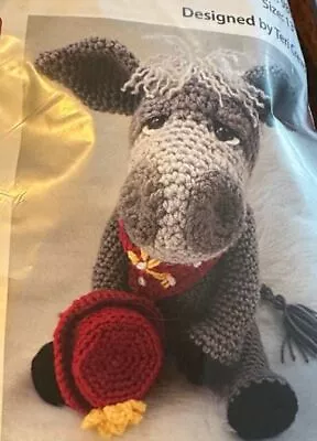 Nip Mary Maxim Simply Cute Donkey Crochet Kit 13  Tall • $16.95