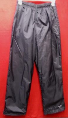 $17.98 • Buy Nike Pants Men Medium Black White Swoosh Athletic Track Warm Up Lined Zipper Leg