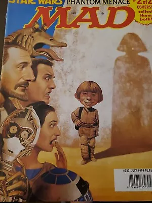 Mad Magazine #383 July 1999 Phantom Menace Star Wars • $10