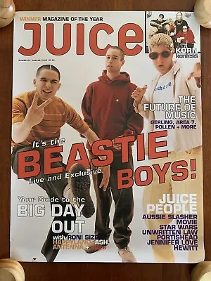 Juice Magazine Cover Beastie Boys Korn Vintage Poster January 1999 #2 • $15