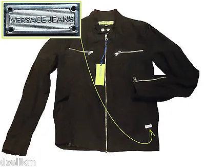 NWT Versace Jeans By VERSACE Lightweight Sport Jacket In Black Size S • $197.50