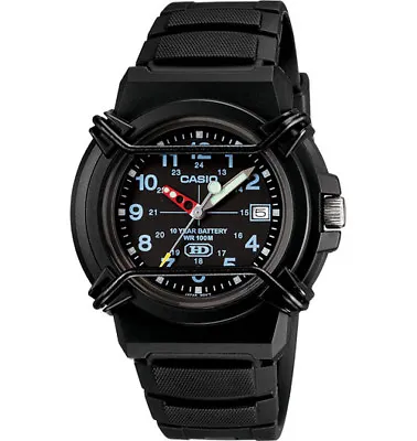 Casio HDA600B-1BV  Men's Analog Resin Band Date 100 Meter WR 10 Year Battery • $24.88