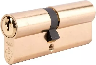 Yale PKM3030-PB 30/10/30 (70mm) Brass Double Cylinder Door Lock With 3 Keys • $22.80