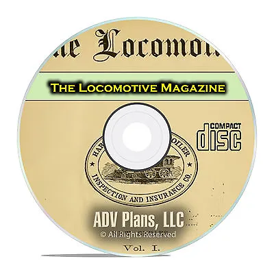 The Locomotive Magazine Railroading Steam Boiler History PDF CD DVD E48 • $8.99