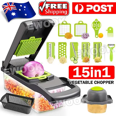 Vegetable ChopperFood Choppers Onion Chopper Veggie Slicer Cutter Dicer Kitchen • $17.80