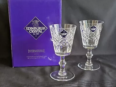 Edinburgh Crystal International Embassy Wine Glasses • £25