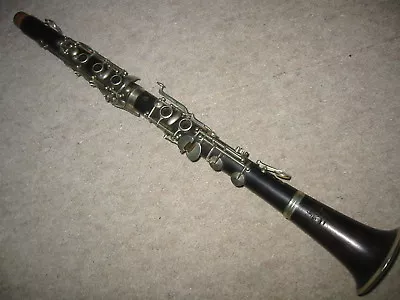 Old Wooden Bb Clarinet 4 Rings ALBERT? System Needs Repair  Gebr. Mönnig   • $46.19