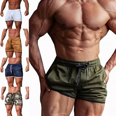 New Mens Sports Training Bodybuilding Shorts Workout Fitness Running GYM Pants • $9.49